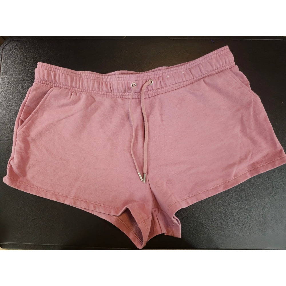 Auden Pink Shorts Womens XL Fleece Lounge Drawstring Pajama‎ Sleepwear #712
